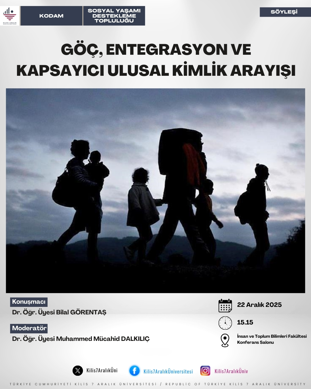 Üniversitemizde “Göç, Entegrasyon ve Kapsayıcı Ulusal Kimlik” Başlıklı Söyleşi Gerçekleştirildi